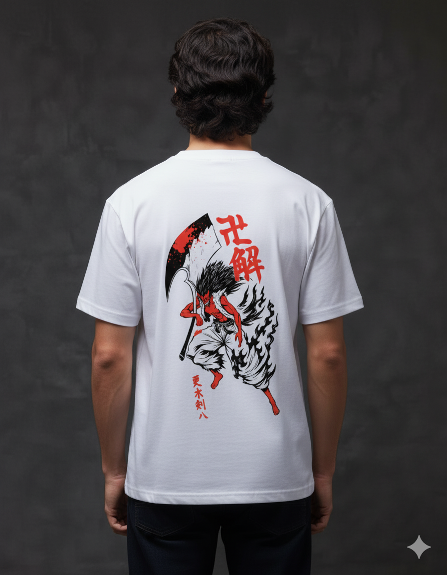 Kanji Terry Anime T-Shirt – Unisex